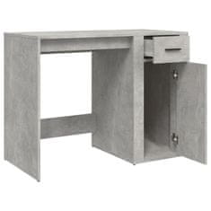 Greatstore Psací stůl betonově šedý 100 x 49 x 75 cm kompozitní dřevo