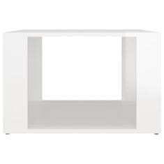 Vidaxl Noční stolek bílý s vysokým leskem 57x55x36 cm kompozitní dřevo