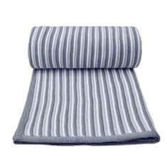T-Tomi Dětská pletená deka spring, WHITE-GREY / BÍLO-ŠEDÁ
