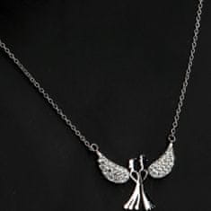 Delami Dámský ocelový náhrdelník Létající anděl