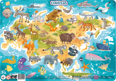 DoDo  Puzzle Zvířata Eurasie 53 dílků