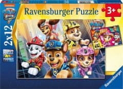 Ravensburger  Puzzle Tlapková patrola: V akci 2x12 dílků