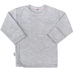 NEW BABY New Baby Classic II dětská košile šedá 68 (4-6m)