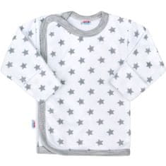 NEW BABY New Baby Classic II dětská košile šedá s hvězdičkami 68 (4-6m)