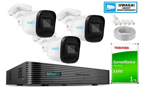 Uniview 5MPx PoE IP Monitoring Kit Aplikace pro mikrofon