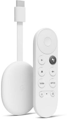 multimediální přehrávač google chromecast 4 google tv Bluetooth wifi hdmi usbc hdr vysoký dynamický rozsah hlasové ovládání google assistant dálkový ovladač