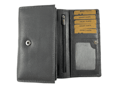 Dailyclothing Dámská kožená peněženka - šedá SN05