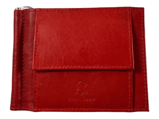 Wild Kožená dolarovka peněženka - červená 750