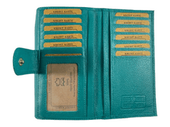 Dailyclothing Dámská kožená peněženka - modrá SN05