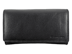 Dailyclothing Dámská kožená peněženka - černá SN05