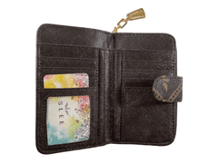 Dailyclothing Dámská peněženka s módním motivem - hnědá A1128