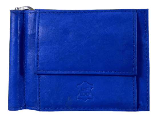 Wild Kožená dolarovka peněženka - modrá 750
