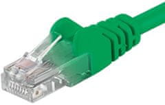 OEM UTP síťový kabel kat.6 PC-HUB - 0,25m, zelená