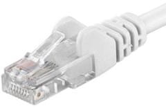PremiumCord Patch kabel UTP RJ45-RJ45 level 5e, 0.25m, bílá