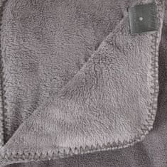 Atmosphera Deka z polyesteru v šedé barvě, teplá deka, 180 x 230 cm
