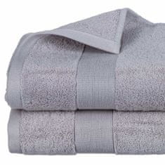 Atmosphera Ručník, světlešedý ručník, bavlněný ručník - světlešedá barva,150 x 100 cm