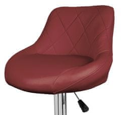 Aga Barová židle Tmavě červená