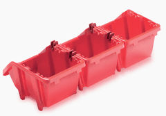 Kistenberg Úložný box 92x77x60mm, červený, sada 16 ks KISTENBERG