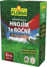AGRO CS FLORIA Trávníkové hnojivo HNOJÍM 1x ROČNĚ 2,5 kg