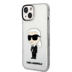 Karl Lagerfeld Lagerfeld IML Ikonik NFT Zadní Kryt pro iPhone 14 Plus Transparent