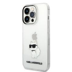 Karl Lagerfeld Lagerfeld IML Choupette NFT Zadní Kryt pro iPhone 14 Pro Transparent