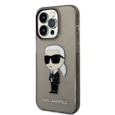 Karl Lagerfeld Lagerfeld IML Ikonik NFT Zadní Kryt pro iPhone 14 Pro Black