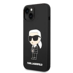 Karl Lagerfeld Lagerfeld Liquid Silicone Ikonik NFT Zadní Kryt pro iPhone 14 Plus Black