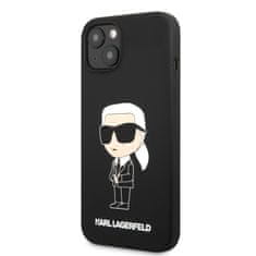 Karl Lagerfeld Lagerfeld Liquid Silicone Ikonik NFT Zadní Kryt pro iPhone 13 Black