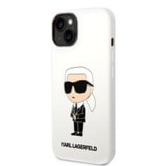 Karl Lagerfeld Lagerfeld Liquid Silicone Ikonik NFT Zadní Kryt pro iPhone 14 Plus White