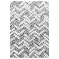Ayyildiz Kusový koberec Pisa 4705 Grey 280x370 cm