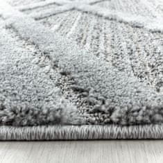 Ayyildiz Kusový koberec Pisa 4706 Grey 60x110 cm