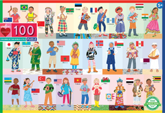 eeBoo  Puzzle Děti z celého světa 100 dílků
