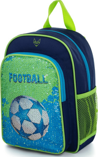 Oxybag  Dětský předškolní batoh s flitry Fotbal
