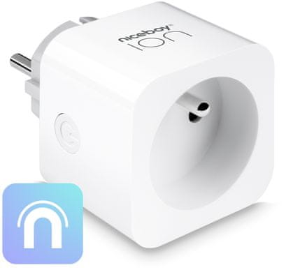 Niceboy ION SmartPlug Pro chytrá zásuvka inteligentní zásuvka ovládání skrze aplikaci Wifi bezdrátové připojení scénáře chytrá domácnost časovač ovládání zásuvky