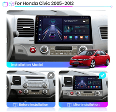 Junsun Android Autorádio Honda Civic 8 2005-2012 s Android, GPS navigace, WIFI, USB, Bluetooth - Handsfree, 2din Rádio do Honda Civic 8 2005-2012 Android systém
