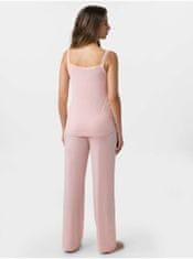Dorina Růžové dámské pyžamové kalhoty DORINA Hoya L