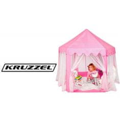 Kruzzel Dětský palácový stan Kruzzel N6104 - růžový