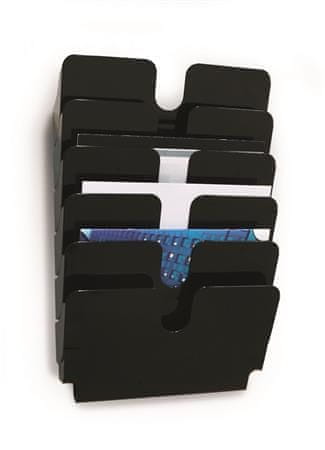 Durable Držák na letáky "FLEXIPLUS 6", černá, A4, horizontální, nástěnný, stojící, 1700014061