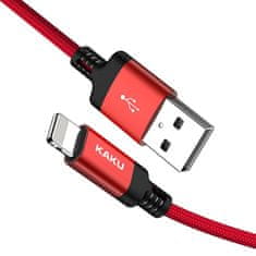 Kaku Datový kabel iPhone Lightning 2.8A 2m rychlé nabíjení KAKU Kufeng (KSC-284) červený