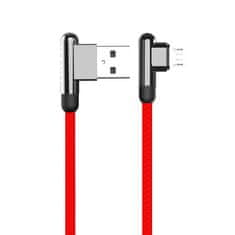 Kaku Datový kabel micro USB KAKU 90 st. (KSC-125) 3,2A 1,2m - červený