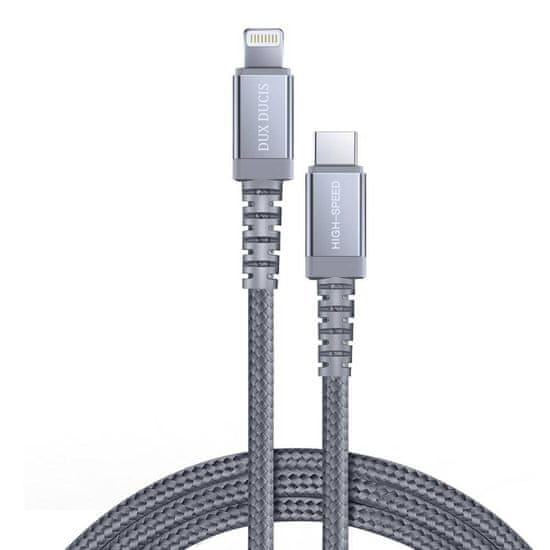 Kaku Datový kabel iPhone Lightning-USB C, 18W 3A 1m Dux Ducis Space MFI