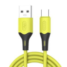 Kaku Datový kabel micro USB KAKU Skin Feel (KSC-393) 3,2A 1m - žlutý