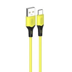 Kaku Datový kabel USB-C KAKU Skin Feel (KSC-393) 3,2A 1m - žlutý