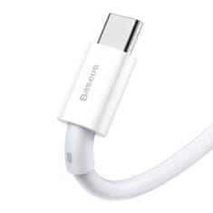 BASEUS Datový kabel USB-C Baseus Superior Series - 66W, 1m, bílý