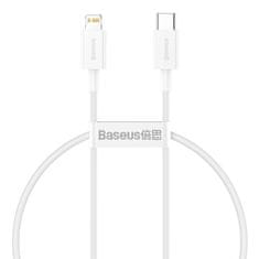 BASEUS Datový kabel Baseus Superior Series USB-C / Lightning, 20W, PD, 25 cm, bílý