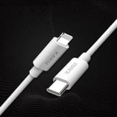 Kaku Datový kabel USB typu C PD na iPhone Lightning 2,1A 1m KAKU s rychlým nabíjením (KSC-238) bílý