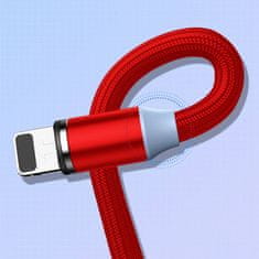 Kaku Nabíjecí kabel Magnetický kabel iPhone Lightning 3A 1m KAKU Hedong (KSC-306) červený