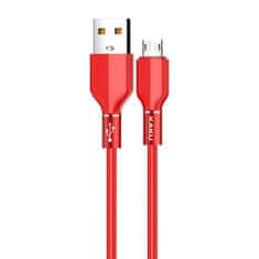 Kaku Datový kabel micro USB KAKU Aluminium Alloy Fast (KSC-452) 3,2A 1,2m - červený