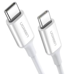 OEM Datový kabel UGREEN US264 Type C to Type C Cable, 60W, 0.5m bílý