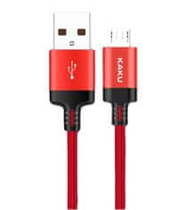 Kaku Datový kabel micro USB 2.8A 2m Fast Charging KAKU Kufeng (KSC-284) červený